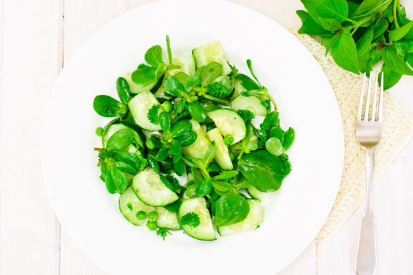 Cucumber, Zaatar And Chopped Lemon Salad