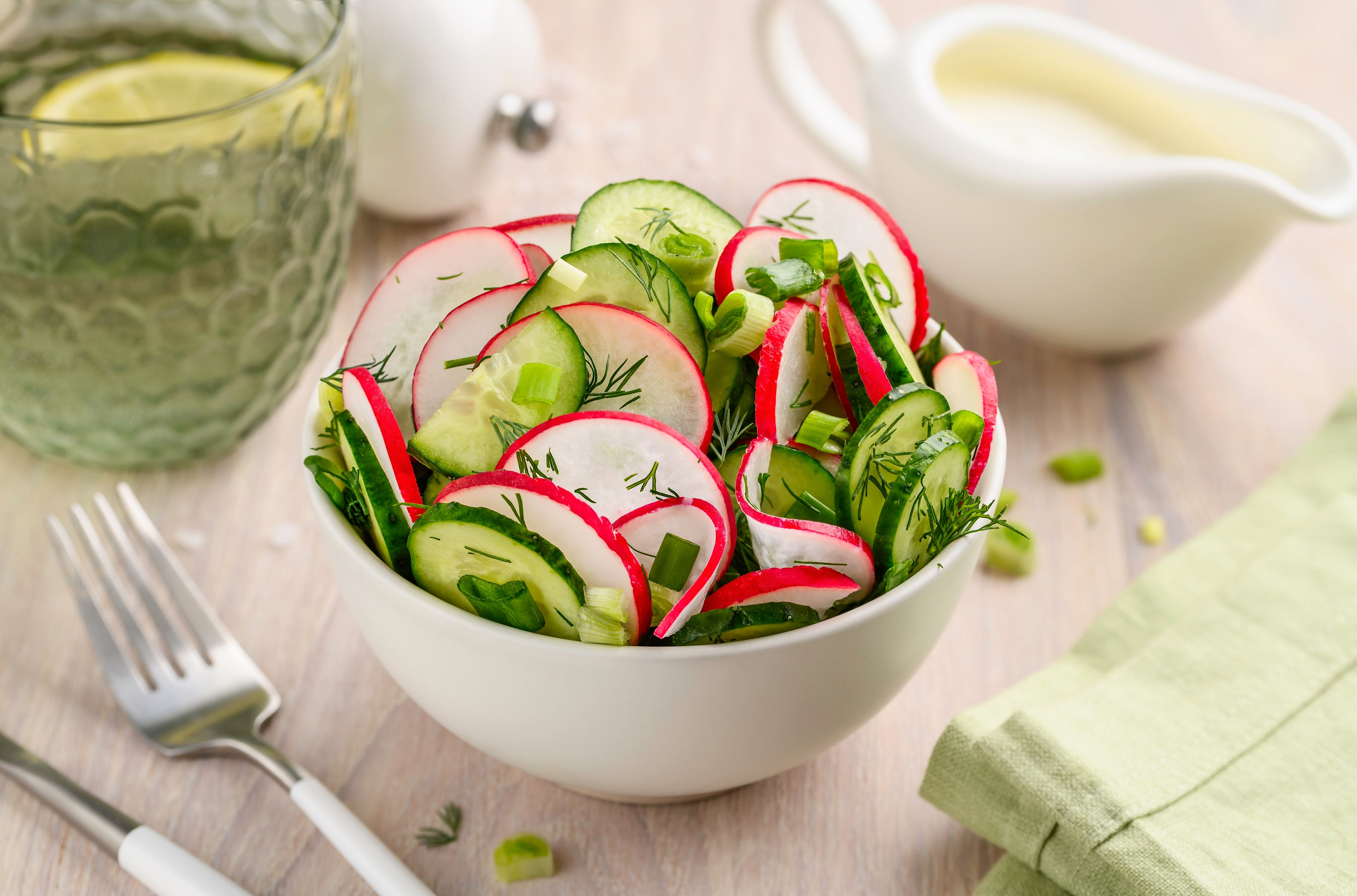 Radish and Cucumber Salad with Chipotle Peanuts