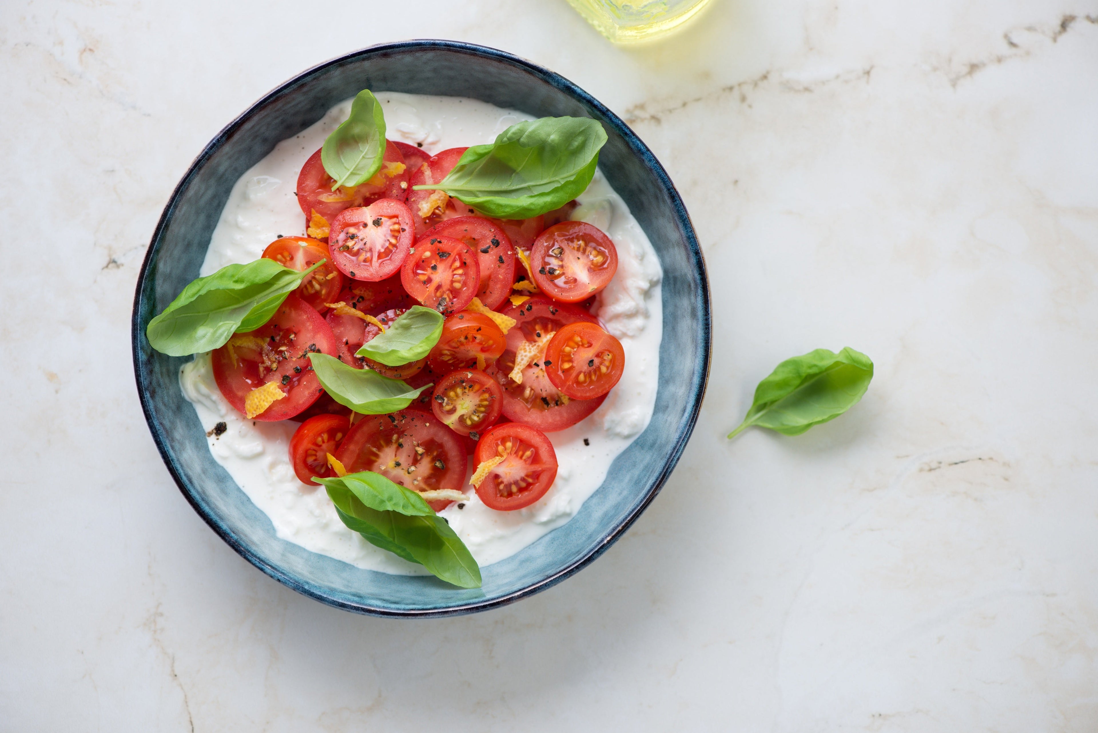 Tomato Salad With Lime and Cardamom Yoghurt