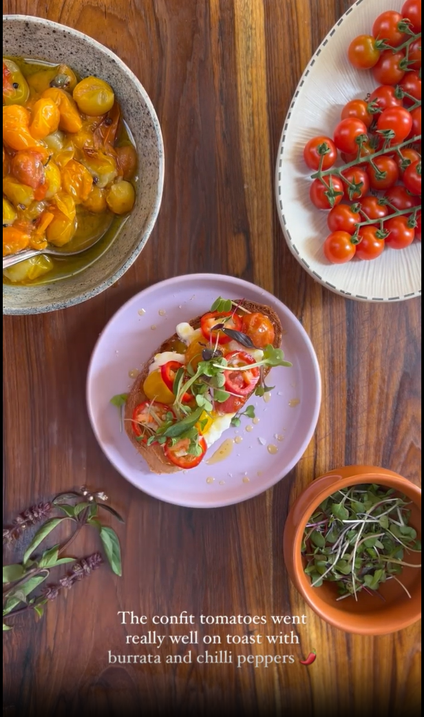 Confit Tomatoes by Bani Nanda