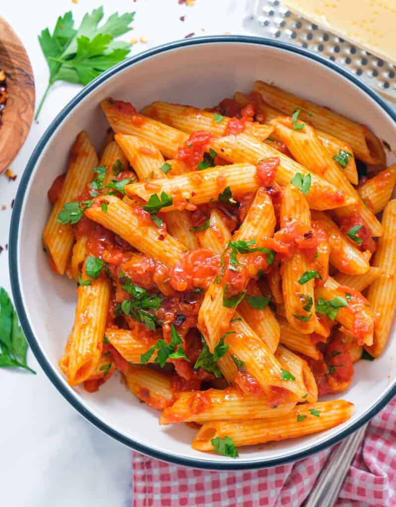 Penne Pasta With Arrabbiata Sauce