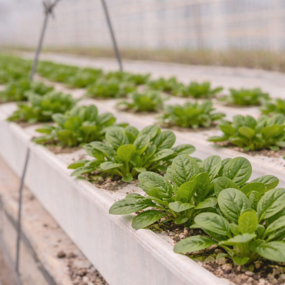 baby spinach fresh hydroponic leaves 