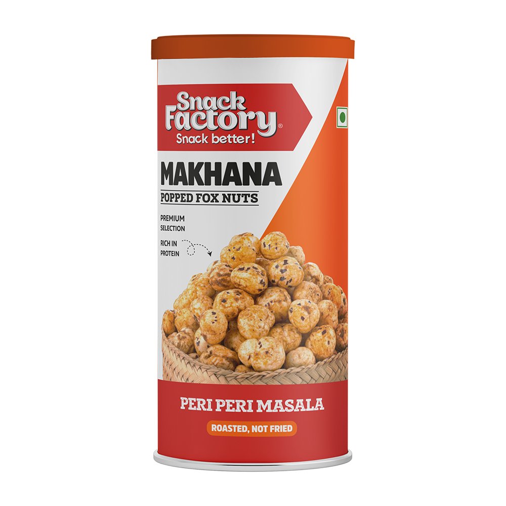 Snack Factory Makhana Can (Peri Peri Masala, 72gm)