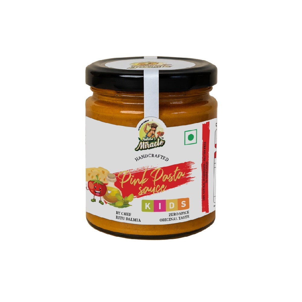 Nature’s Miracle Handcrafted Pink Pasta Sauce – Kids (Zero Spice)