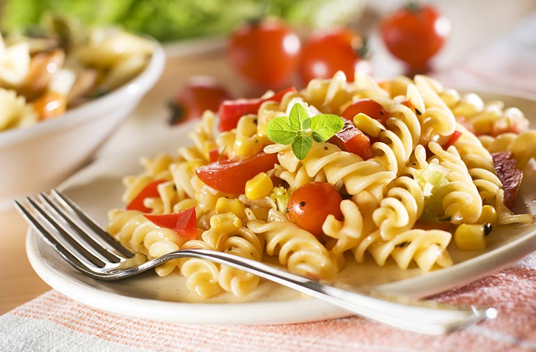 Summer Corn & Tomato Pasta